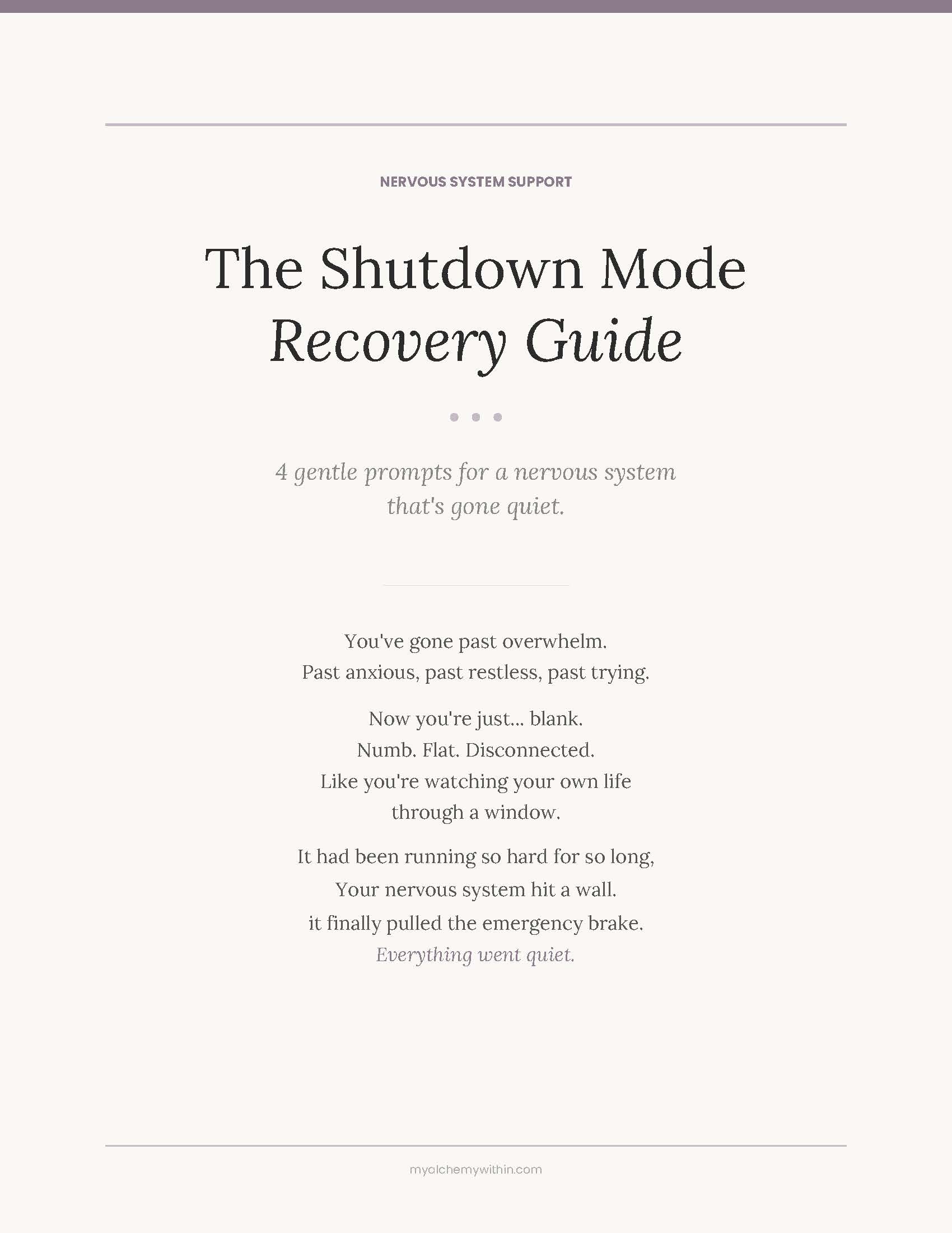 Shutdown Mode Recovery Guide cover
