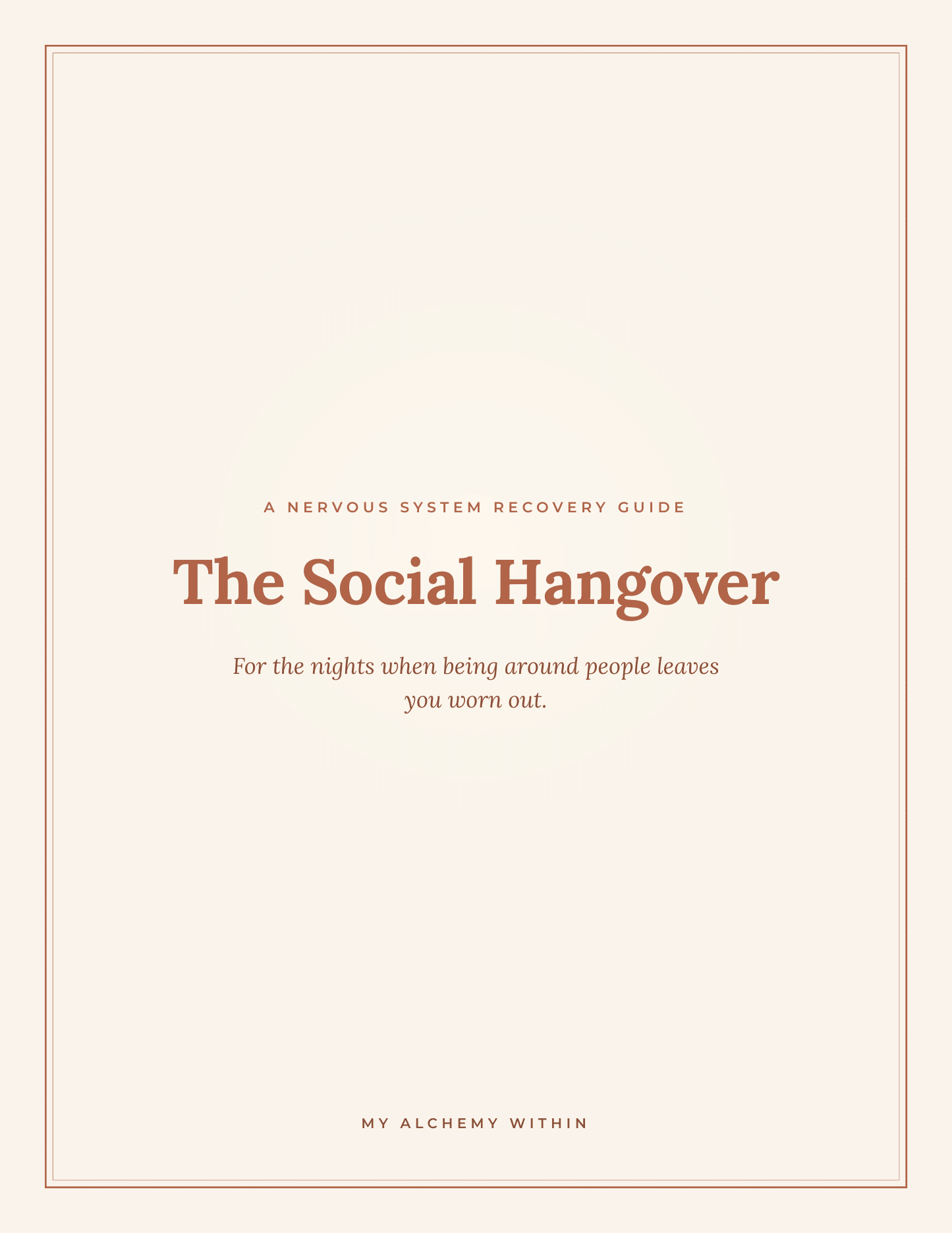 The Social Hangover — A Nervous System Recovery Guide