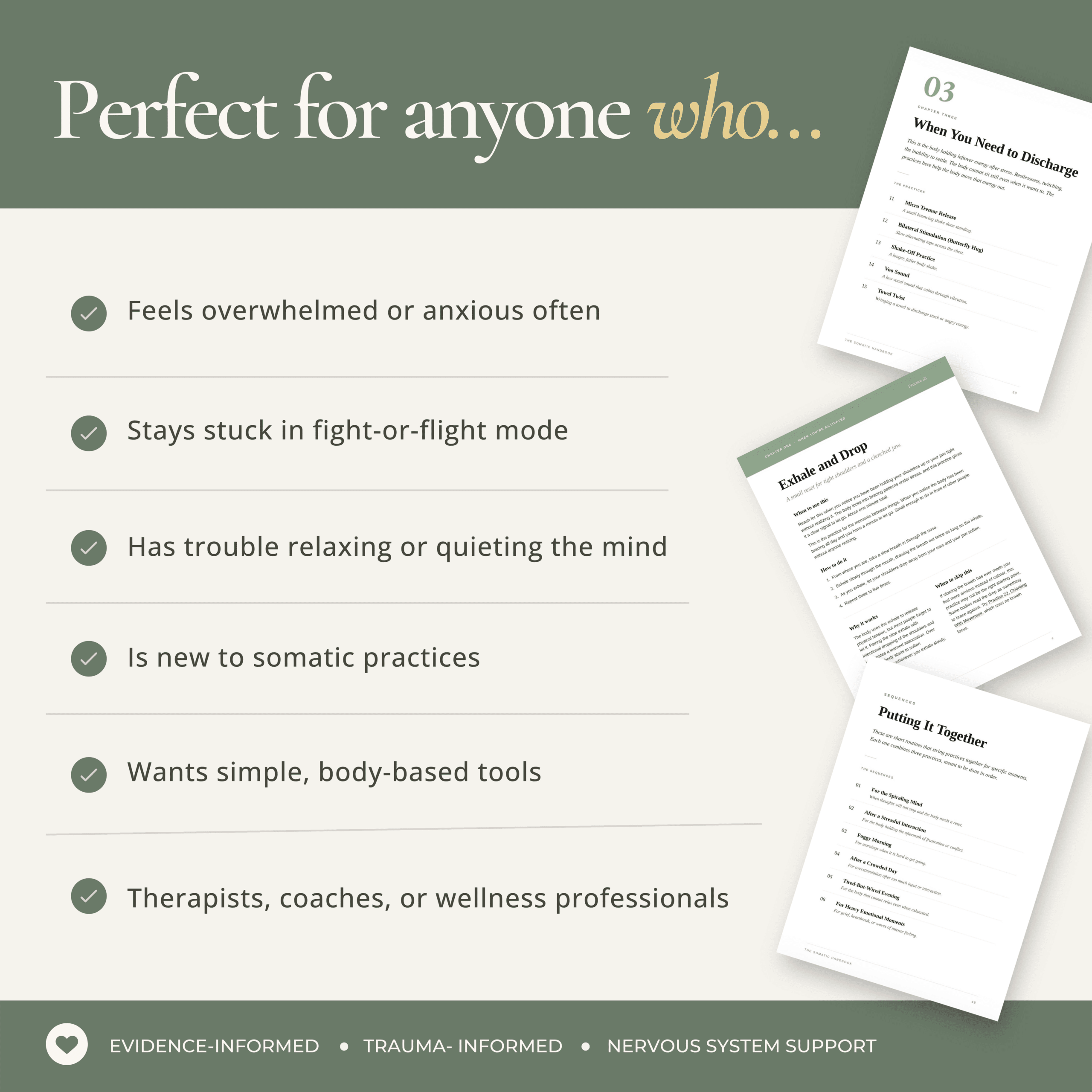 Perfect for anyone who feels overwhelmed or anxious