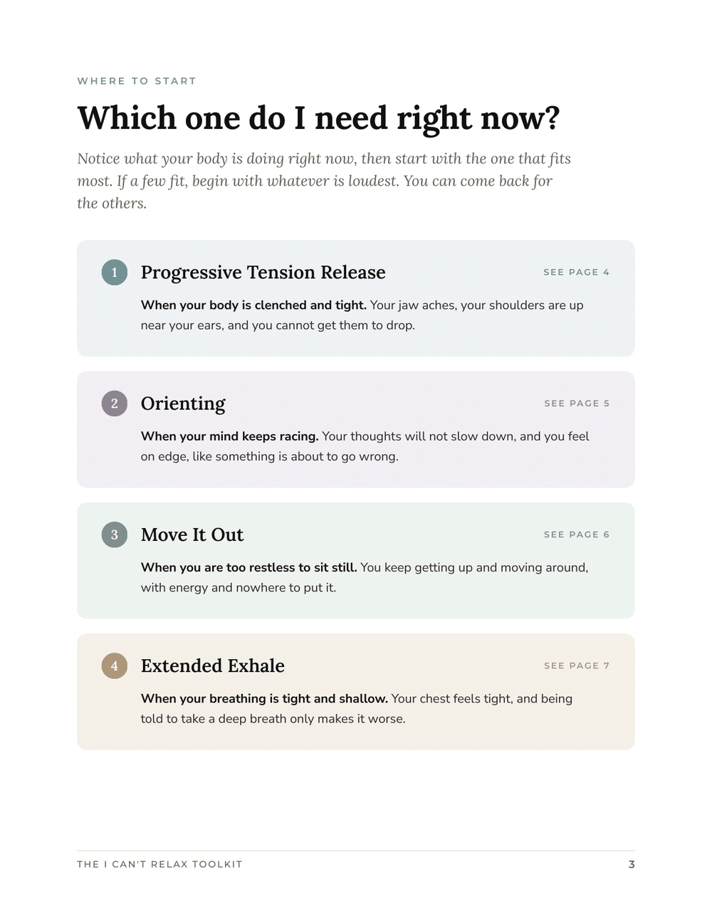 Decision guide page
