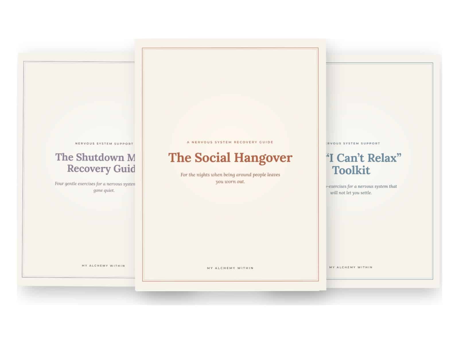 The Nervous System Recovery Bundle: all three recovery guides